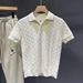 Men's Thin Knit Polo Shirt Short Sleeve, Wrinkle-Resistant Viscose Blend Top For Summer Business Casual & Daily Wear_viptrois.com