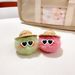 Creative Handmade Straw Hat Sunscreen Elf Keychain Pendant Bag Accessories Stall Cartoon Doll_viptrois.com