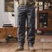 Men's Heavy Duty Work Pants - Relaxed Fit Straight Leg Cargo Pants With Multi-Pockets, Durable Cotton(Black, Grey, Army Green, Khaki)_viptrois.com