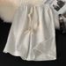 Men's Clothing Pure Cotton Sports Shorts Trend Loose Five Point Pants Solid Color Versatile Drawstring Casual Sweatpants_viptrois.com