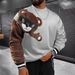 Men's Clothing Men's Sweatshirt Embroidery Casual Fashion Trend Round Neck Sweatshirt Long Sleeve Men_viptrois.com