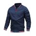 Men's Lightweight Casual Jacket - Windproof Polyester Zipper Coat For Spring & Autumn (Multiple Colors & Sizes)_viptrois.com