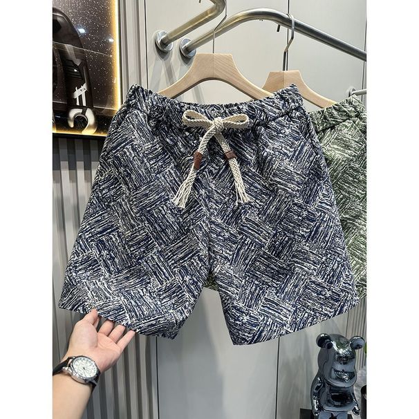 Men's Summer Casual Shorts With Stripe Pattern, Lightweight Polyester Beach Shorts In Multiple Colors_viptrois.com