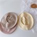 cream color solid color children's knitted hat beret autumn baby soft painter hat woolen hat_viptrois.com