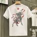 Men's Clothing Fashion Summer New Short Sleeved T Shirt Heavy Industry Unicorn Embroidery Youth T Shirt_viptrois.com