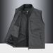 Men's Utility Vest Outdoor Casual Multi-Pocket Lightweight Jacket For Fishing Hiking Travel_viptrois.com