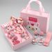 Kids Clothing 18 Piece Set Portable Gift Box Hair Rope Princess Little Girl Hair Rope Baby Hair Clip Gift Box Set_viptrois.com