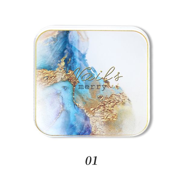 1PC Fashion Resin Stone Nail Art Acrylic Palette Display Board Nail Painting Color Mixing Palette Display Shelf Manicure Tool_viptrois.com