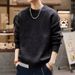 Autumn And Winter Sweater Men's Round Neck Casual Loose Knit Sweater Color Blocked Sweater_viptrois.com