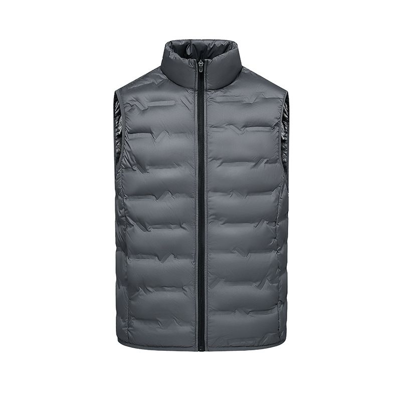 Men's Lightweight Down Vest Winter Warm Puffer Jacket With Graphene Heating Tech, Short Sleeveless Coat For Cold Weather_viptrois.com