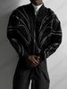 New Embroidered Loose Sweater Men's And Women's Same Street Hip-hop Personalized Double-ended Zipper Design_viptrois.com