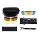 Sports Sunglasses Set With Five Pairs Of Interchangeable Lenses For Outdoor Cycling Bicycle And Motorcycle Anti Ultraviolet Sunglasses_viptrois.com