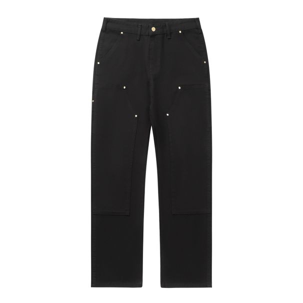 Men's Clothing | Lumberjack Pants Washed Distressed Knee High Canvas Pants Vibe God Pants Casual Overalls Cleanfi_viptrois.com
