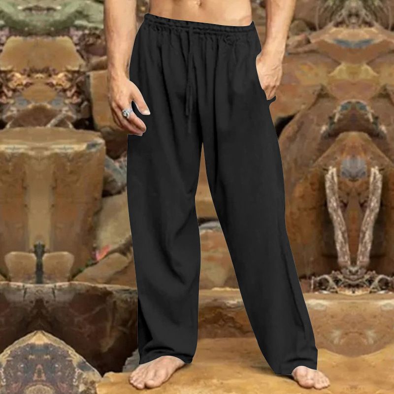 Men's Clothing Autumn Men's Hip Hop Breathable Large Size Loose Casual Sports Pants_viptrois.com