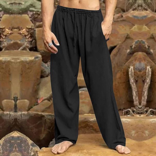 Men's Clothing Autumn Men's Hip Hop Breathable Large Size Loose Casual Sports Pants_viptrois.com