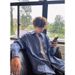 Retro Blue Checkered Shirt, Sun Protection Shirt, Men's Autumn Casual Jacket_viptrois.com