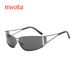 New Metal Frame Multi Color Sunscreen Gradient Sunglasses Hollow Fashion Sunglasses T1158_viptrois.com