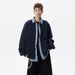 Cardigan Hoodie Men's Autumn Trendy Brand Patchwork Lapel Casual Jacket Versatile Couple Jacket_viptrois.com
