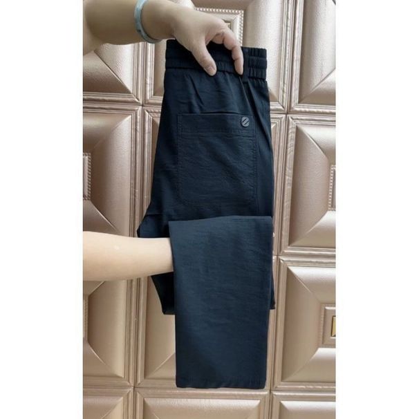 Men's Clothing Casual Pants Thin Style Fashion Solid Color Business All Match Straight Pants Simple Comfortable Loose Breathable Skinny Pants_viptrois.com