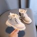 Child's shoes Children's Autumn/Winter solid color vintage ankle boots boys with fleece Doc Martens side zipper girls soft-soled warm cotton boots_viptrois.com