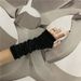 Unisex Casual all-purpose Christmas Fingertip gloves Solid color jacquard adult striped gloves_viptrois.com