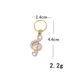 Hip-hop Dreadlock Rings, Metal Hair Hoops & Bands, Headwear Accessories With Rhinestone Music Note Hair Rings_viptrois.com