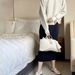 Women’s Bags Spring New Korean Ins Literary Letters Fashion Canvas Lunch Box Bag Simple Hand Tote Bag Trend_viptrois.com