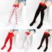 Red Lips Love Valentine's Day stockings will be over the knee stockings cute bow stockings_viptrois.com