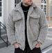 Fleece-Lined Turn-Down Collar Jacket – Comfortable Winter Coat For Men (Casual American Style)_viptrois.com