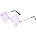 Fashion Mushroom Sunglasses - European & American Style (Trendy Irregular Shape, Women's Celebrity Inspired Glasses)_viptrois.com
