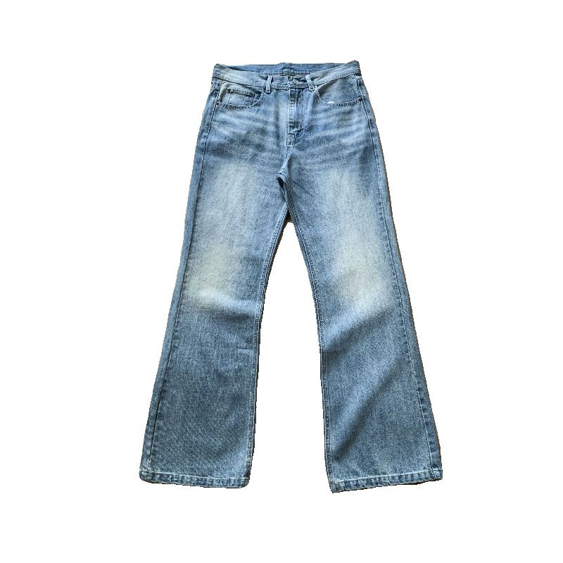 Men's Clothing Loose Wide Leg Washed Vintage Jeans Silo Straight_viptrois.com