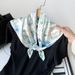 70cm Spring Summer New Square Colorful Printed Silk Women's Professional Neck Satin Small Scarf_viptrois.com