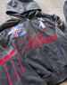 Streetwear Hoodie With Cross Print & Flag Embroidery - Loose Fit Zip-Up Hooded Sweatshirt For Men & Women_viptrois.com