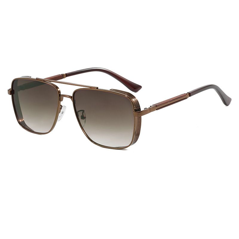 Men's Sunglasses New Modern Retro Square Frame Sunglasses Fashion Glasses Outdoor Sports Net Celebrity Sunglasses_viptrois.com