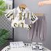 Children's Short Sleeved Set, New Style, Men's And Women's Summer Fashion, Trendy Letter Shirt, Children's Clothing_viptrois.com