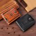 Men's Wallet Short Personality Beautiful Money Clip Men's Two Fold Buckle Multi Card Slot Wallet Wallet_viptrois.com