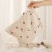 Storage Bags Hand Painted Fruit Cherry Print Corduroy Zipper Storage Bag Lightweight Cosmetic Bag_viptrois.com