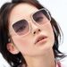New Fashion Square Frame Polarized Sunglasses For Women High End Sun Protection Sunglasses For Women Driving And Cycling_viptrois.com