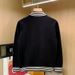 Men's Casual Autumn Knit Cardigan Slim Fit Striped Pullover Sweater With Stand Collar_viptrois.com