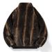Women’s Fleece-Lined Cropped Jacket – Velvet Touch Chenille Coat, Stand Collar & Sleeveless (Black/Brown/Leopard, S-2XL, Stretch Spandex Blend)_viptrois.com