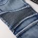 Men's Clothing European And American Style High Street Mandarin Duck Color Men's Trendy Motorcycle Jeans Men's Elastic Slim Stitching Men's Pants 1053_viptrois.com