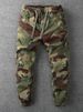 K Retro Camouflage Pants, Leg Tied Pants, Men's Straight Leg Slim Fit Work Pants, Casual Pants, Small Leg Pants, Men's Pants_viptrois.com
