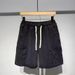 Summer New Men's Denim Shorts Street Wear Retro Korean Harajuku Pocket Jeans Shorts Hip-hop Denim Work Pants Men's Style_viptrois.com