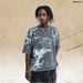 American-style Little Angel Full-Print Washed Vintage Loose Fit One-Piece Cut Short Sleeve T-Shirt_viptrois.com