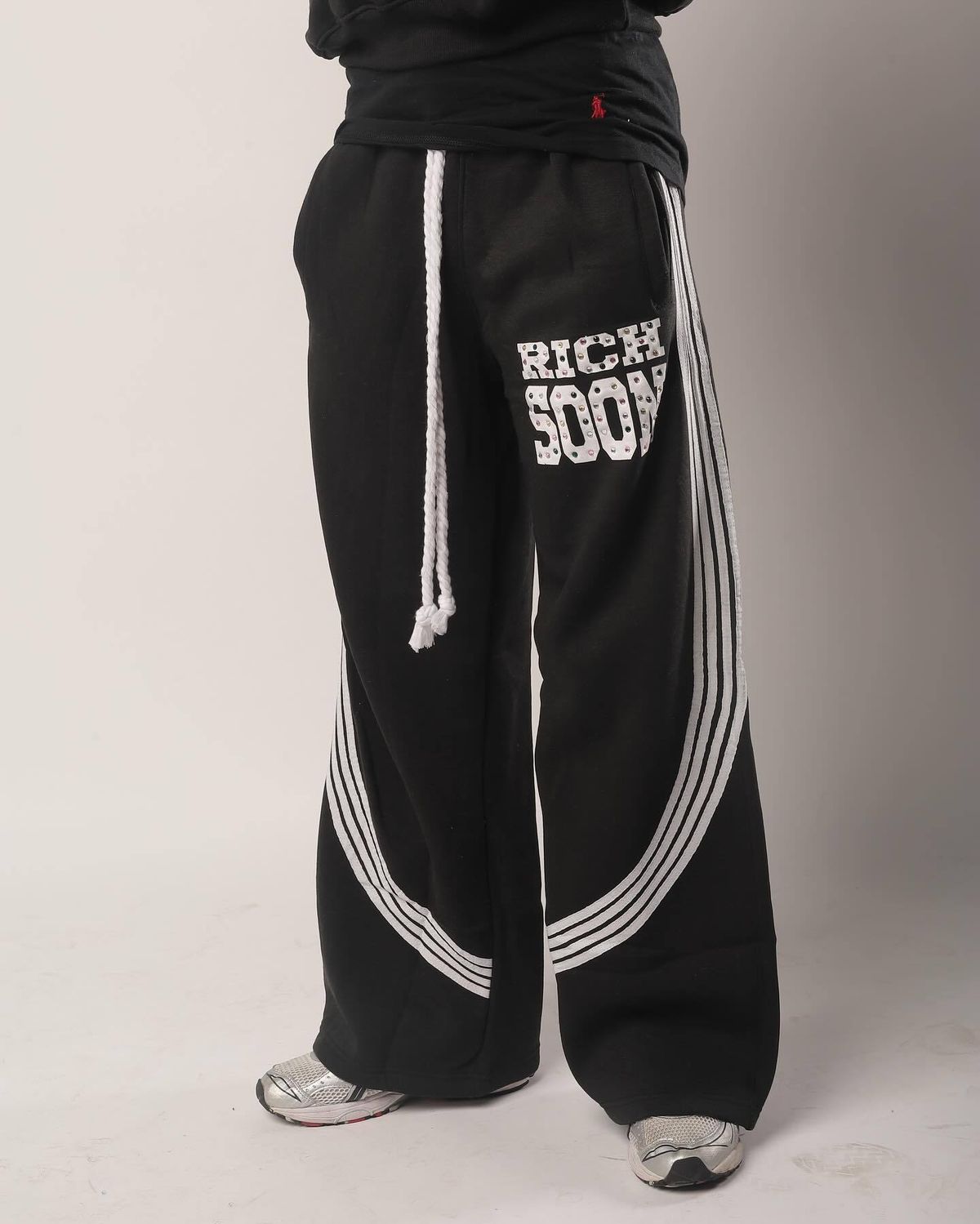 Men's Clothing Women's Loose Side Stripe Jogging Pants Hip Hop Casual Pants_viptrois.com