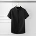 Men's Slim-Fit Short Sleeve Dress Shirt – Premium 80s Cotton With Wrinkle-Resistant Finish (Sizes 38-48)_viptrois.com