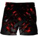 Men's Vortex Black Casual 3d Digital Printing Three-Dimensional Geometric Pattern Beach Pants Men's Shorts _viptrois.com