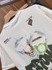 New T-shirt Cartoon Men's Summer Trend Short-sleeved Versatile Pure Cotton Trendy Brand Round Neck Loose Top Half Sleeve_viptrois.com