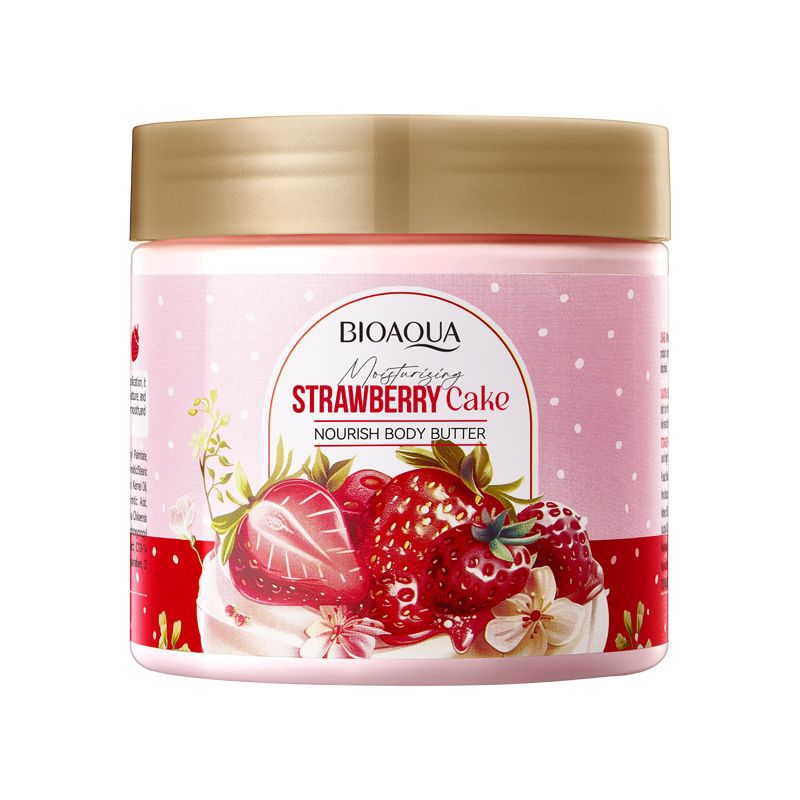 Body Lotion BIOAOUA Strawberry Cake Nourishing Body Butter 200g Autumn And Winter Butter_viptrois.com