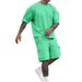 Men's Clothing Summer New Fashion T Shirt Workwear Shorts Casual Sports Suit Men_viptrois.com